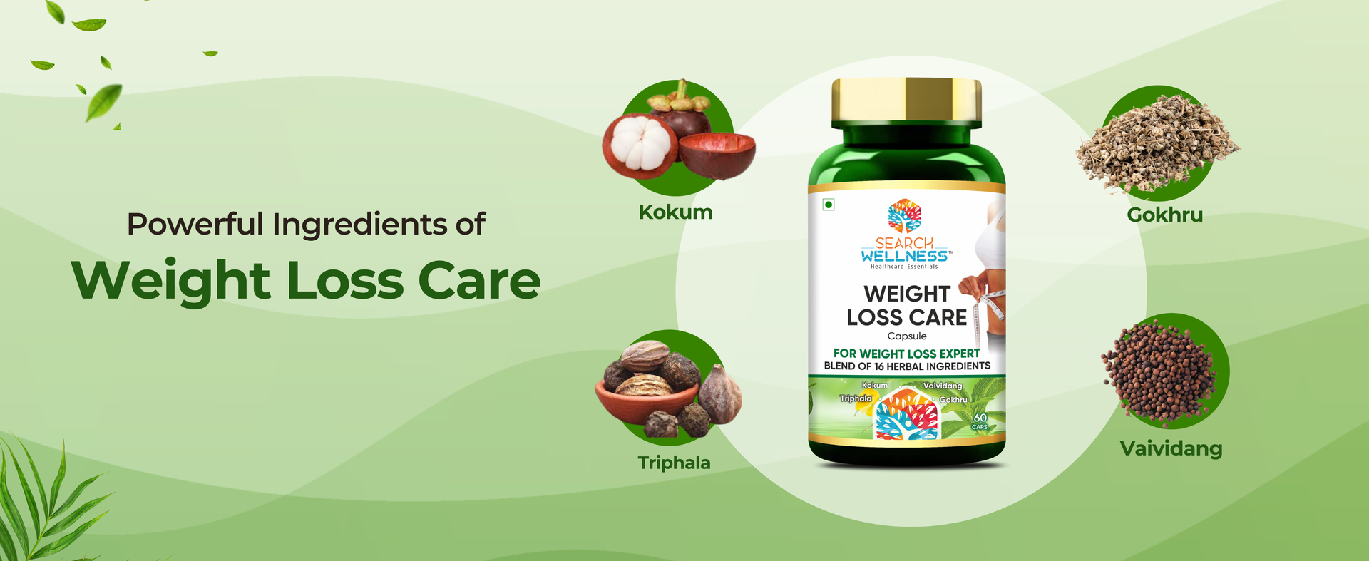 Loss/Slim Care Capsule 60 (Pack of 1) | Natural & Ayurvedic | No Artificial Colors & Flavors | Amla & Aloevera Extract | Helps to regulate Hunger & Boost Metabolism For Women & Men