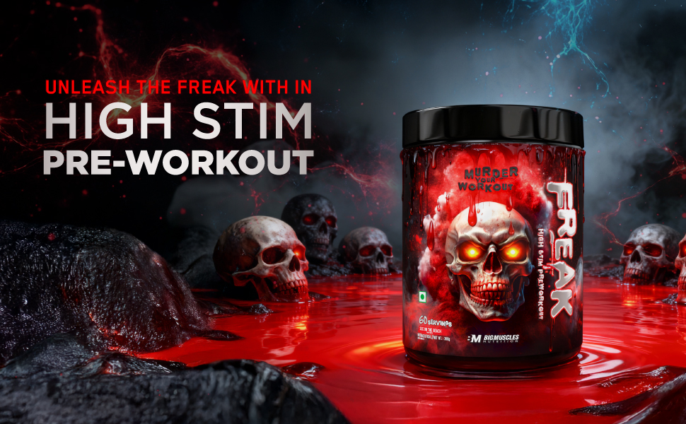 Bigmuscles Nutrition Freak Pre-Workout Sex on the Beach [30 Servings, Pack of 180g powder]