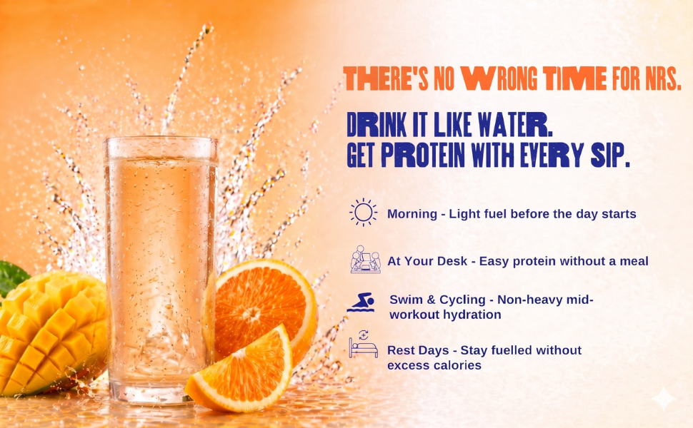 Not Rocket Science Protein Water - Lemon Lime + Mango Orange + Mixed Berry + Green Apple| 22g Clear Whey Protein Isolate | 1300mg Electrolytes | 5g BCAAs | Zero Sugar | High Protein Drink | 500ml Pack of 8