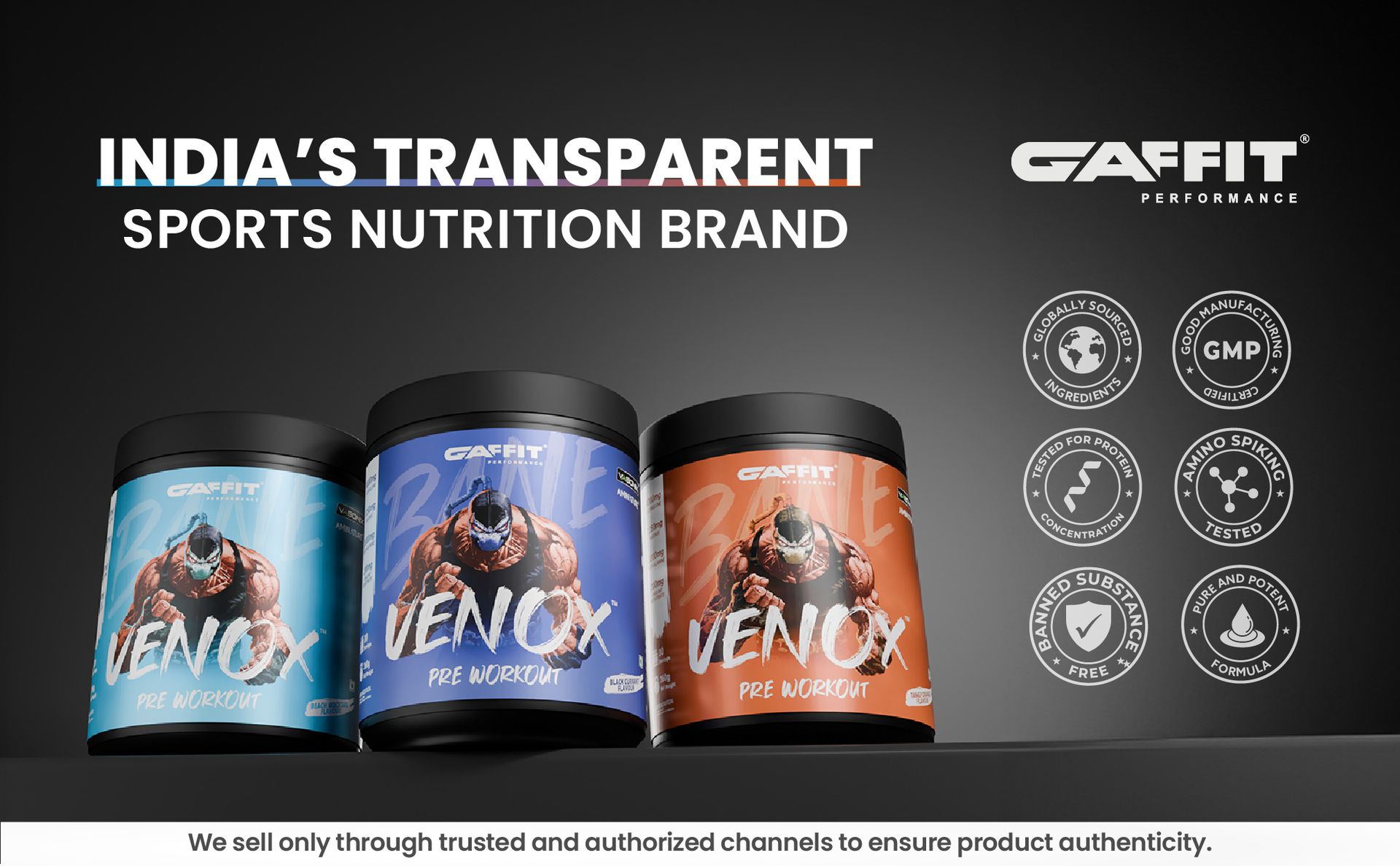 Venox Pre-Workout for Men & Women | Powered by Aminature® L-Citrulline & Vasonix® |High-Performance Powder For Intense Energy, Focus & Muscle Pump | 30 Servings, 360g | Zesty Pine Flavour