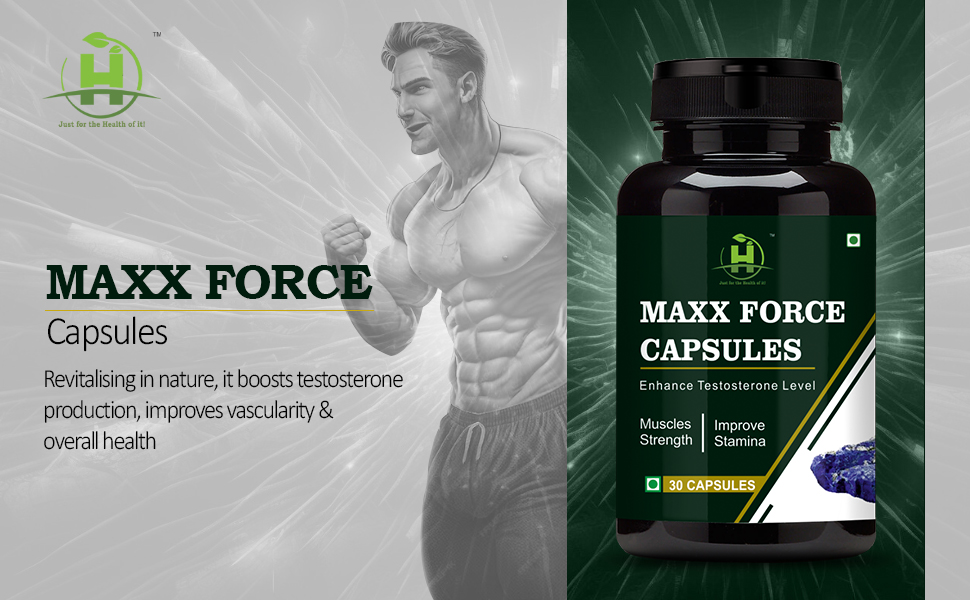 Healthy Nutrition Maxx Force Capsules 30 Capsules For Increase Strength, Vigor And Enhance Stamina Men’s Supplement