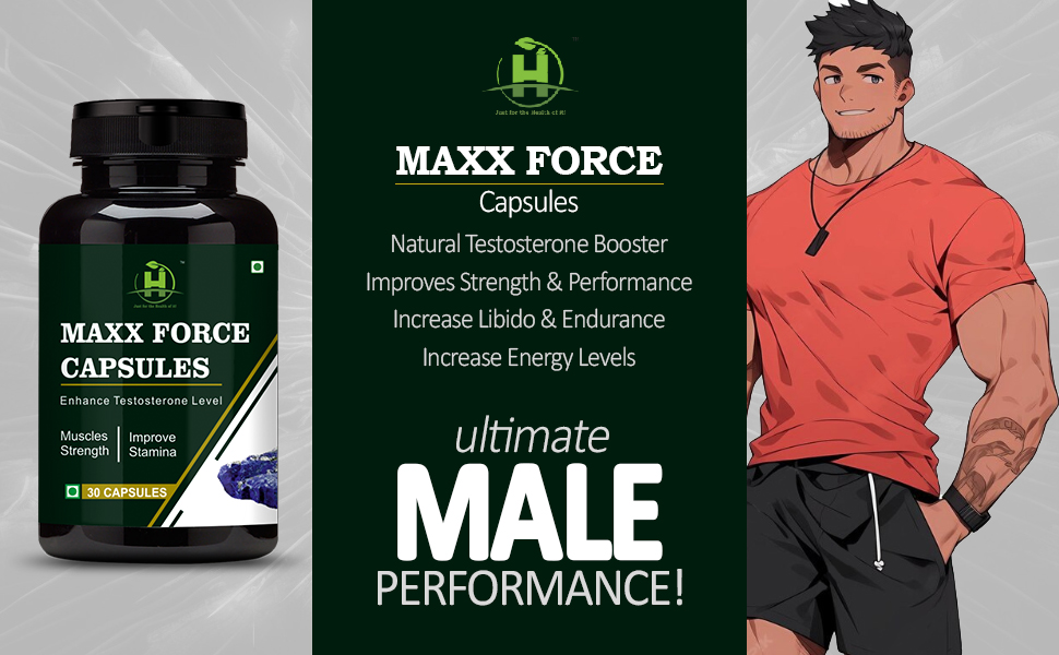 Healthy Nutrition Maxx Force Capsules 30 Capsules For Increase Strength, Vigor And Enhance Stamina Men’s Supplement