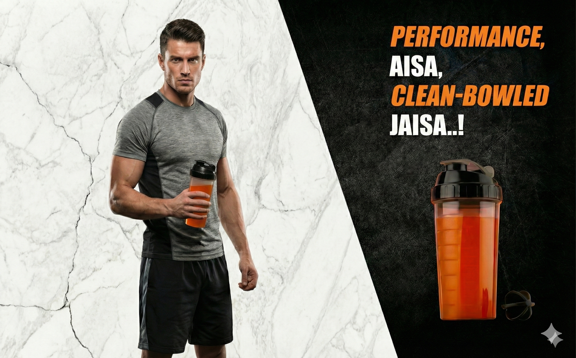 Premium Shaker Bottle for Protein Powder | Durable BPA-Free Plastic | With Measurement Markings and Secure Flip-Cap Lid | Ideal for Gym, Travel, and Sports (700 ml)