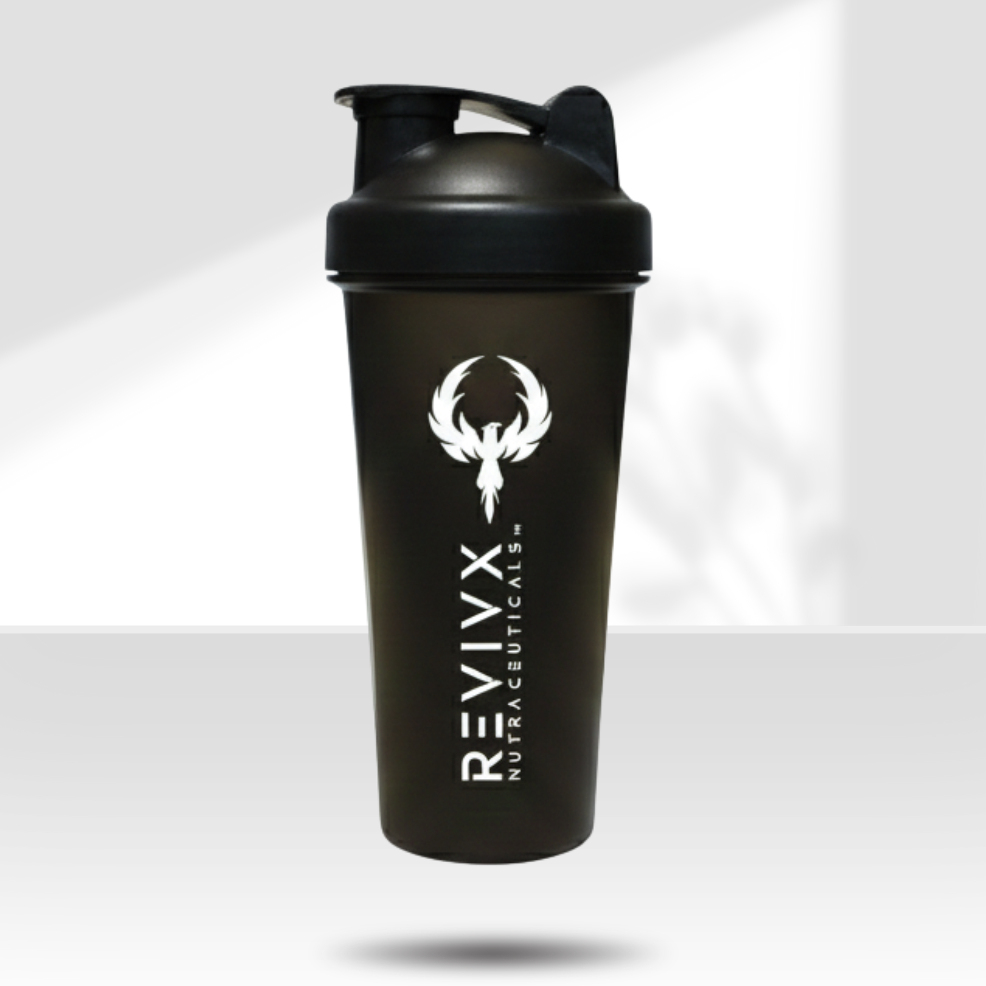 Protein Shaker Bottle 700ml BPA-Free Leakproof Gym Shaker for Fitness & Workouts (White)