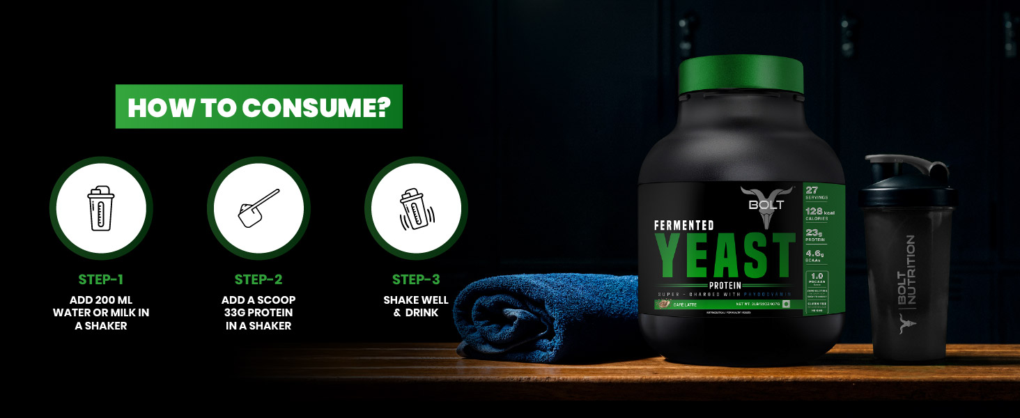 Bolt Fermented Yeast Protein 2 LB | 23g Protein | Swiss Chocolate