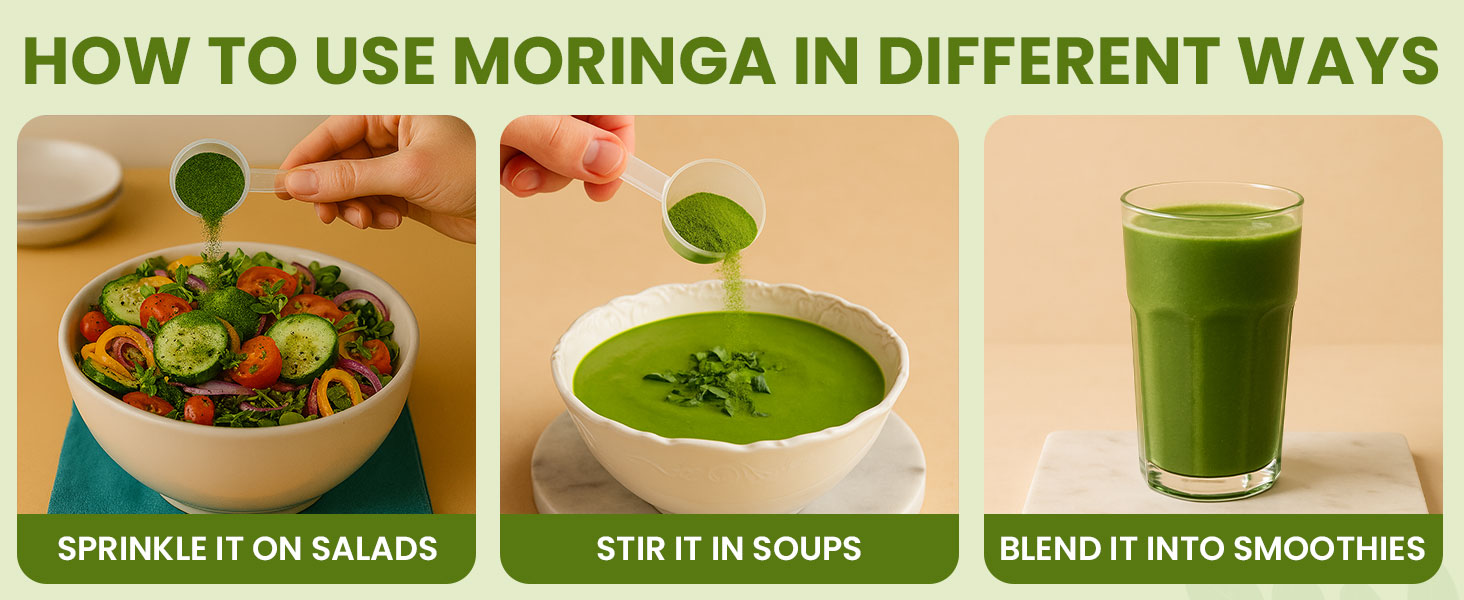 Carbamide Forte 100% Organic Moringa Powder - Moringa Oleifera - USDA Certified | Moringa Leaves Powder | Moringa Powder Organic for Immunity, Digestion & Energy | Drumstick Leaves Powder - 200g