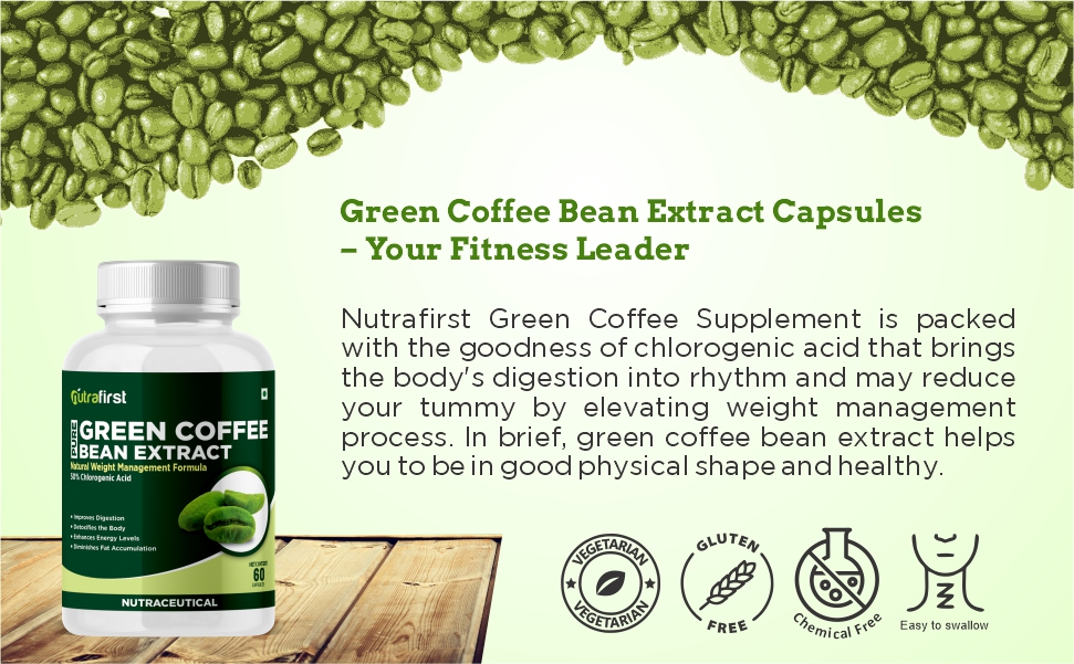 Nutrafirst Green Coffee Bean Extract Capsules 60 Caps