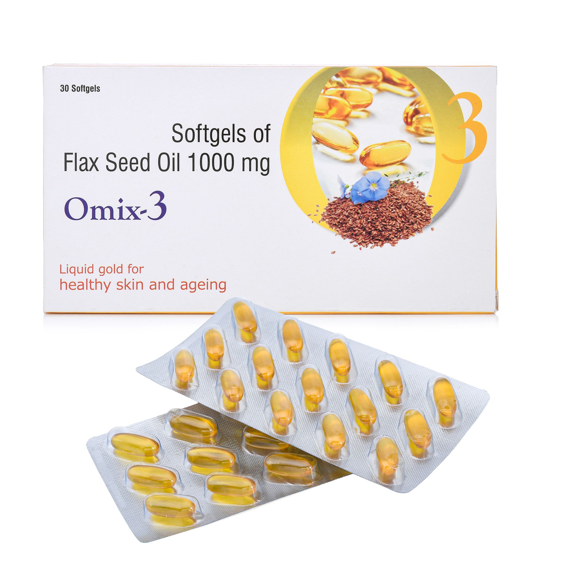 Cold Pressed Flaxseed Oil 1000mg Omega 3 6 9 Capsules for Men and Women | Plant-Based Omega 3 Supplement | Omega 369 | Flaxseed Oil Omega3 Softgel Capsule | Omega Fatty Acid (90 Capsules)