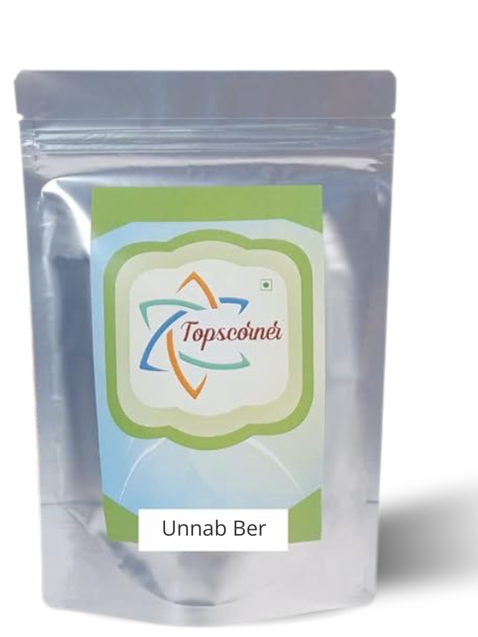 IndianJadiBooti Unnab Ber (Red Jujube) Pure Zizyphus Sativa Whole Dried FruitDry Ber 100 Grams Pack