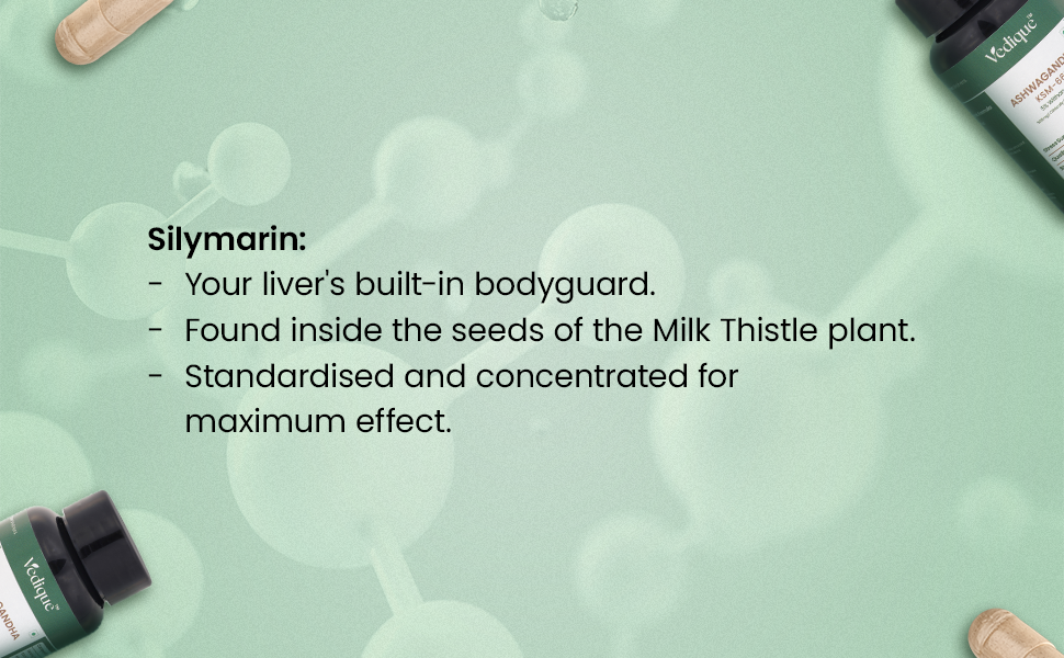Milk Thistle Capsules 600 mg | 80% Silymarin Extract | Veg Capsules