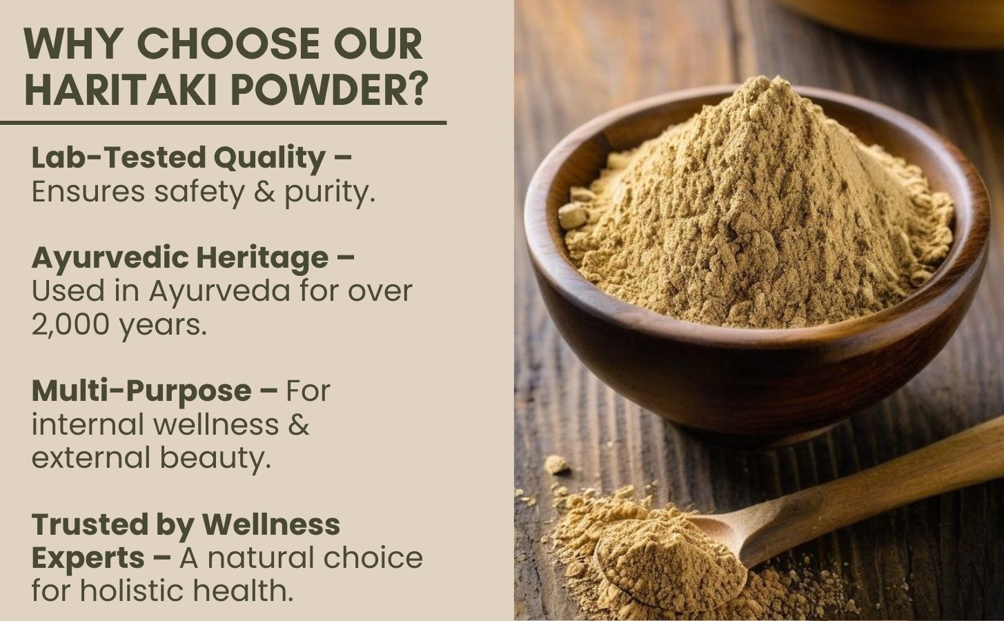 WholeSoul Harad Powder 200g | Haritaki Fruit (Terminalia Chebula) | High in Fibre & Protein | Traditional Ayurvedic Herb for Daily Wellness, Digestive Support