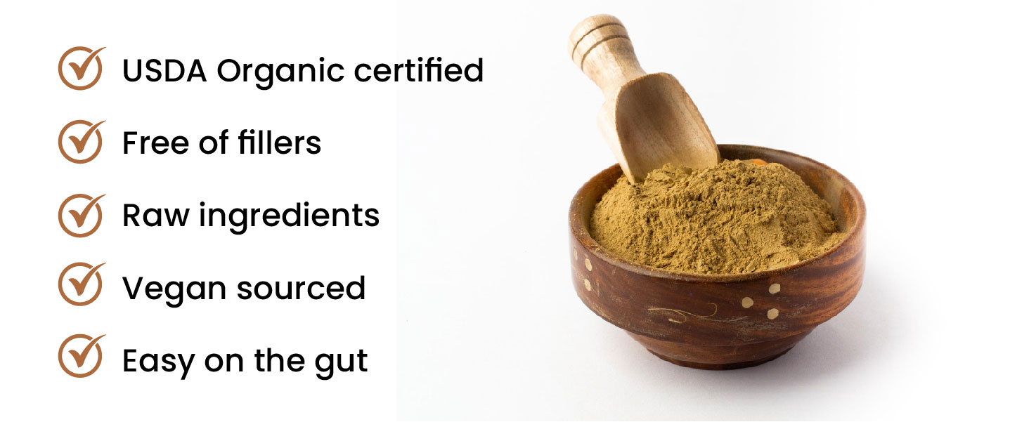 Vlado's Himalayan Organics Organic Triphala Powder - 100 GM | Triphala Churna For Gut, Immune & Intestinal Health | Colon & Digestion, For Balanced Bowel & Gut Health, Contains Bioactives and Antioxidants, GMP & NPOP Certified Organic I Helps Relieve Constipation | Herbal Supplement | Quick Acidity & Gas Relief |
