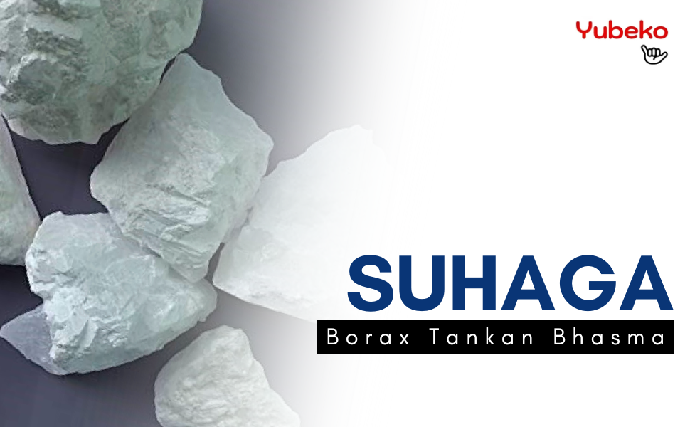 Suhaga Borax Tankan Bhasma | Stone Sodium Borate Borax Rock | Natural Ayurvedic Remedy, Pure and Unadulterated (1 Kg)