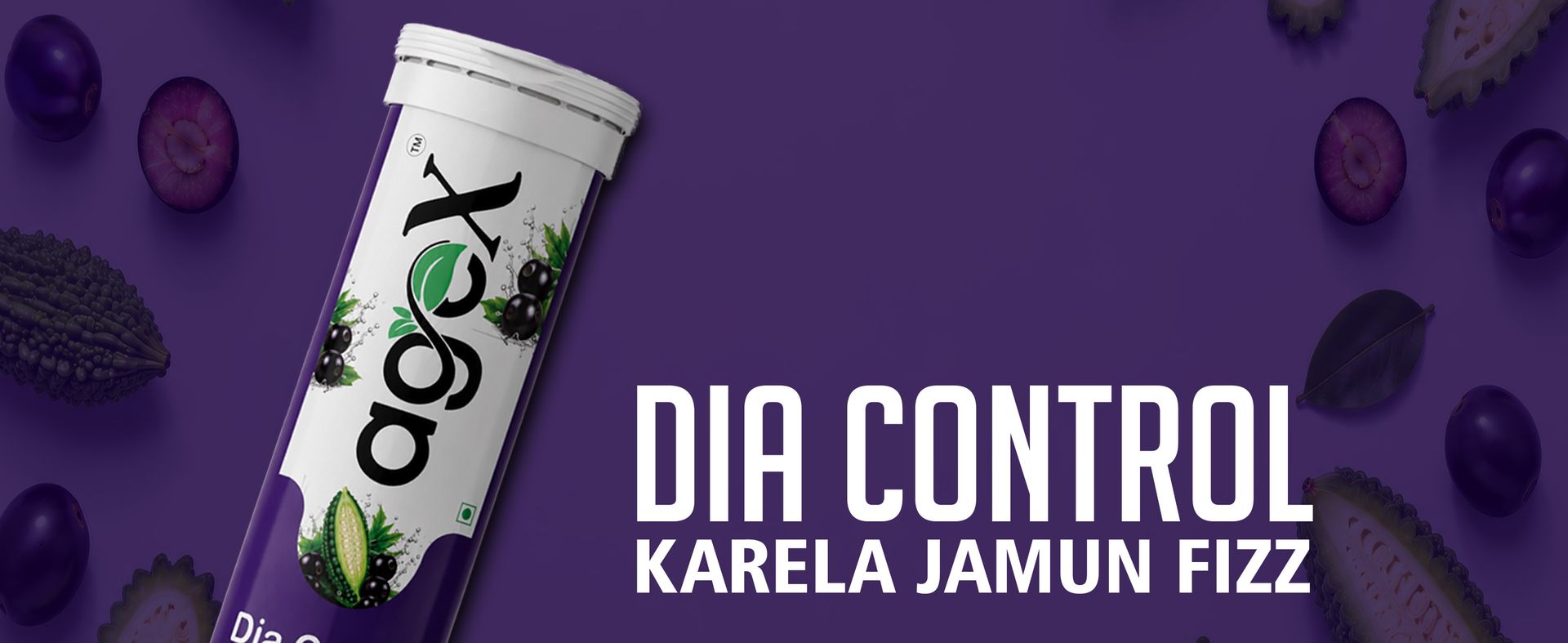 Karela Jamun Fizz Diabetic Support Effervescent Tablets | 20 Tablets