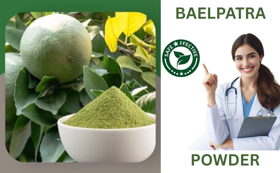 Herbal Hills Baelpatra Powder (1kg Pack) | Supports Gut Health & Digestive Wellness | Bael Patra Churna For Diarrhea & IBS Support With Aegle Marmelos Leaf