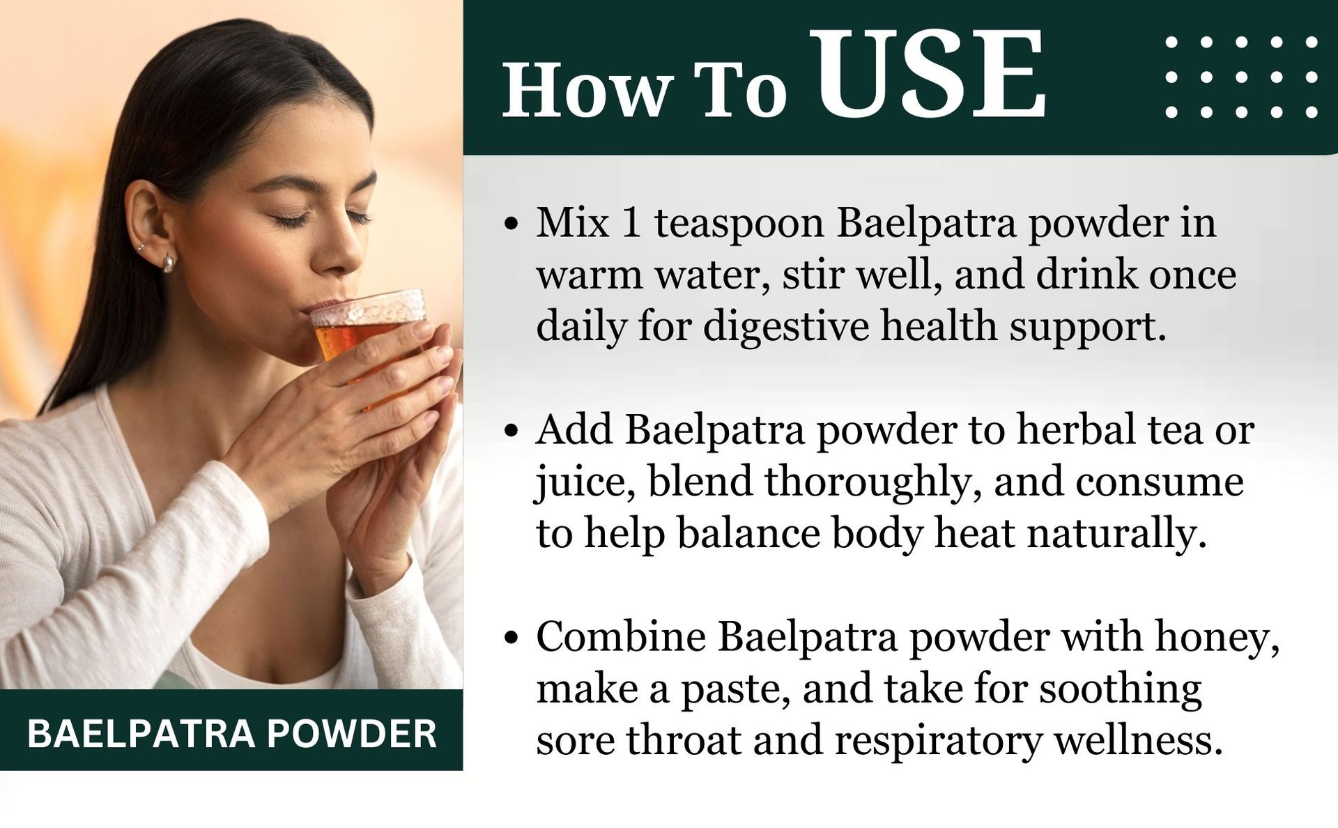 Brijbooti Baelpatra Powder (200 gm) | Bael Patra for Gut Health | Bel Patra | Bael Leaf Powder