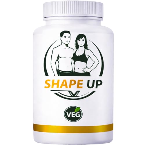 Shape Up Weight Loss Capsules | Natural Fat Burner Supplement with Acetyl L Carnitine For Men & Women | FSSAI Certified | Supports Metabolism & Reduces Cravings Appetite | 60 Veg Capsules