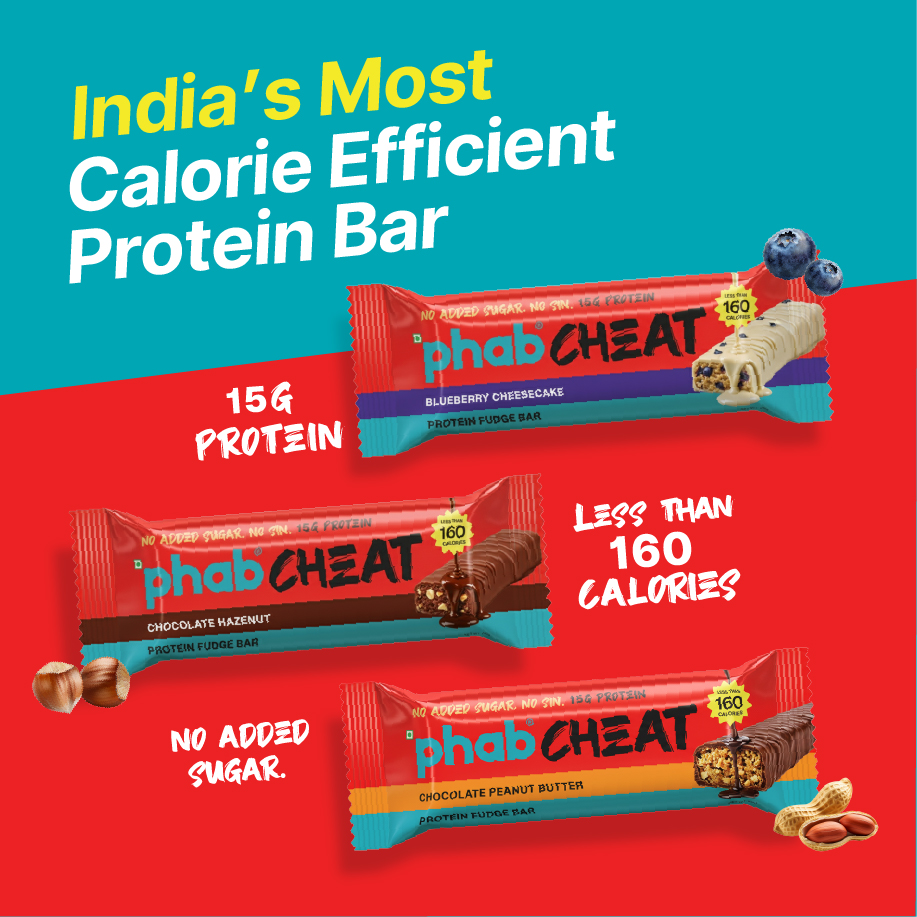 Phab Assorted Protein Bars (Chocolate, Mocha, Strawberry) 11g Protein, No Added Sugar | High Fibre, Trans Fat-Free & No Preservatives | Healthy & Tasty | GMO Free (Pack of 6 x 35g)