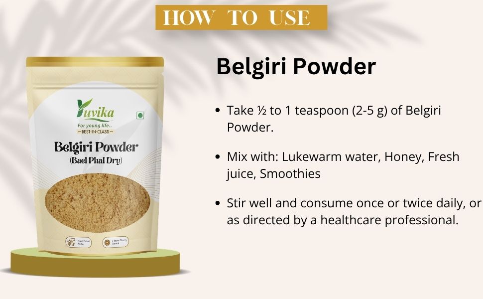 Yuvika Belgiri Powder - Bealgiri - Bael Phal Dry - Aegle Marmelos - Wood Apple 400 Grams