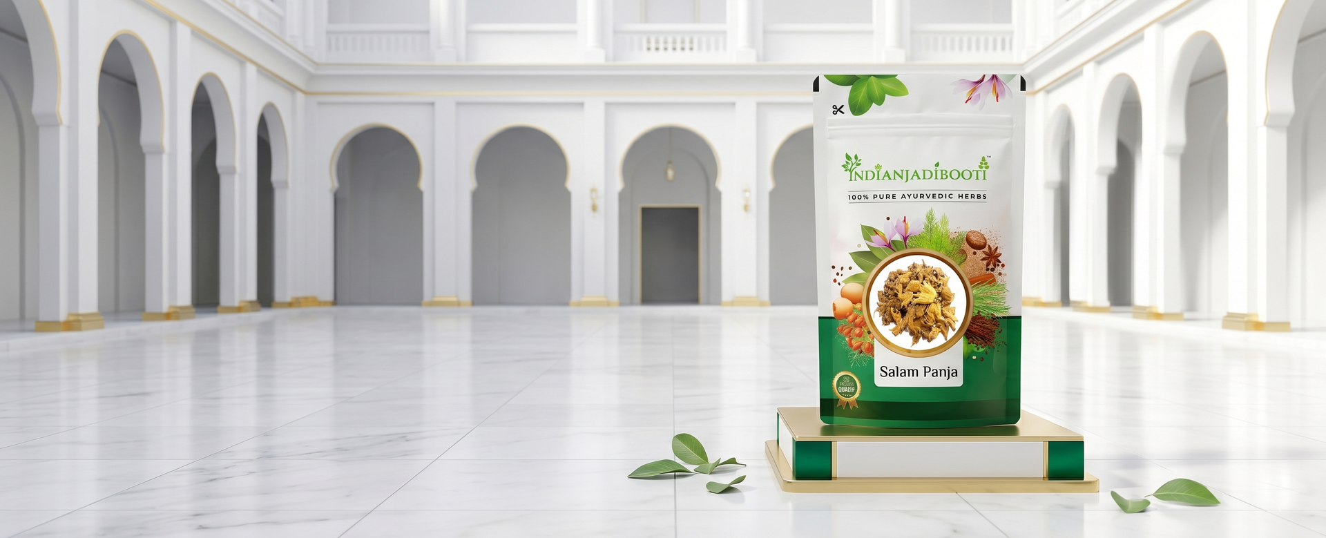 IndianJadiBooti Salam Panja Roots | Pure Dactylorhiza Hatagirea | Premium Ayurvedic Herb for Active Lifestyle, Energy & Physical Endurance | 100% Natural Raw Jadi Booti | FSSAI Licensed (10g)