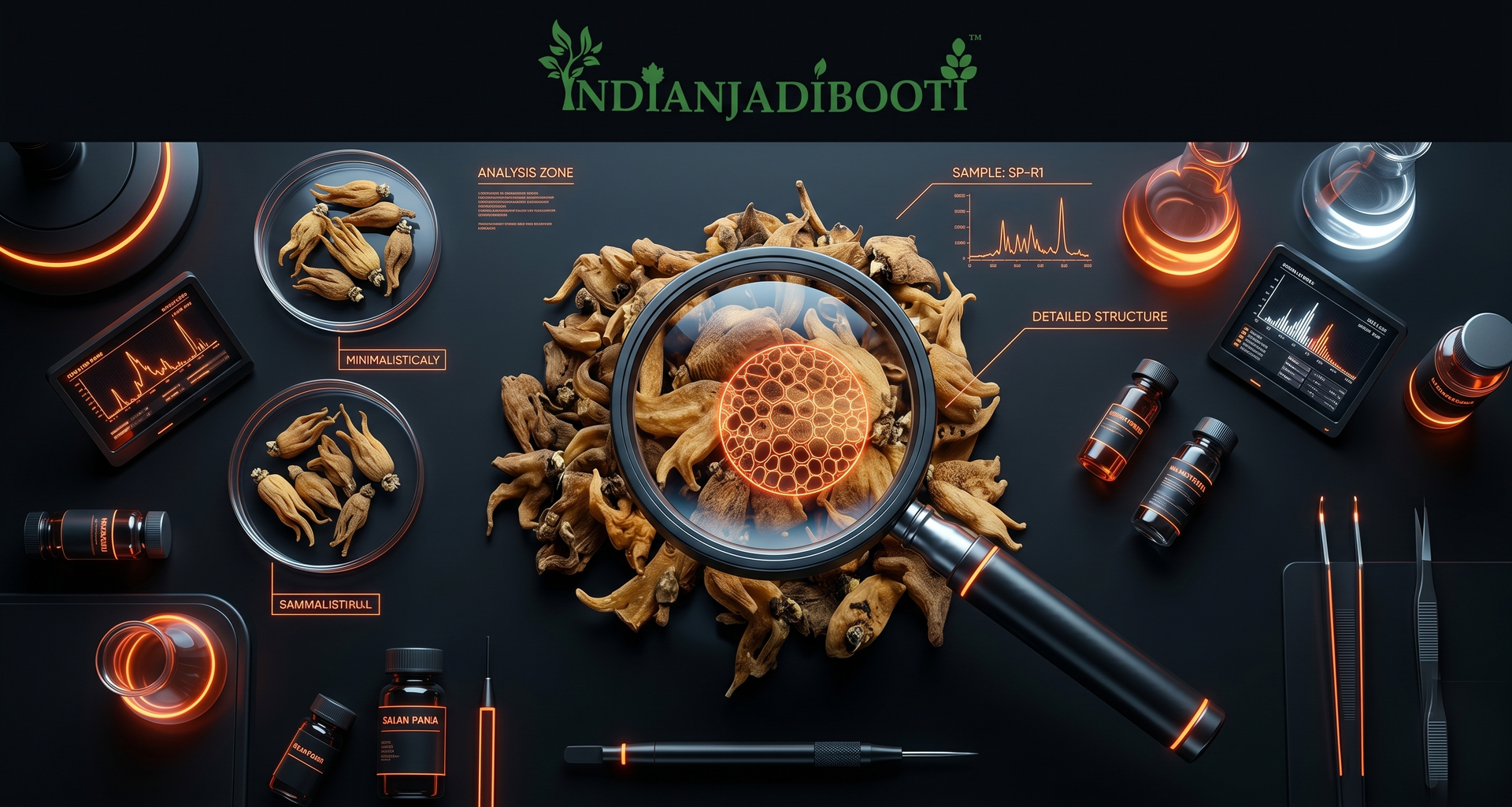 IndianJadiBooti Pure Salam Panja (Marsh Orchid) | Rare Ayurvedic Root for Holistic Vitality, Traditional Rejuvenation & Systemic Strength (15g)