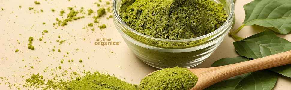 Anytime Organics Moringa Powder 200g | Drumstick Leaf Powder | 100% Pure Moringa Superfood | 50 Servings | Includes Wooden Spoon & 50-Day Habit Tracker | Easy Daily Wellness Habit
