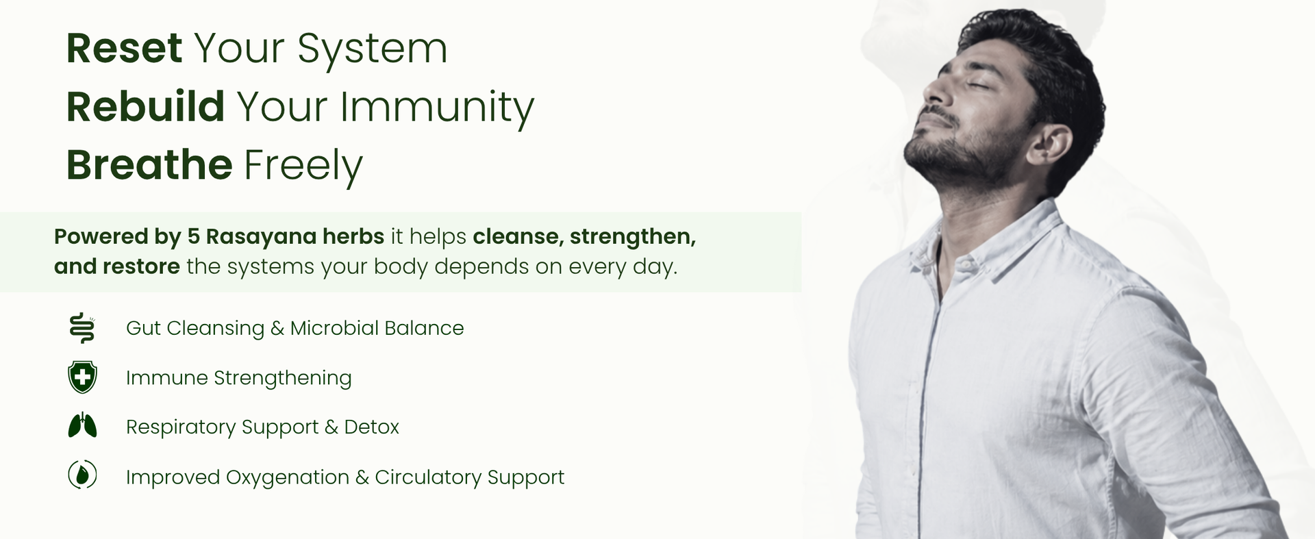Immunity & Lung Detox | 5 Ayurvedic Herbs liquid | 500ml