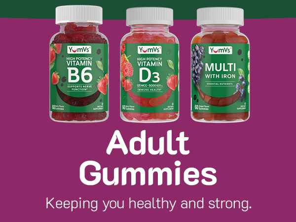 YUM-V'S B Complex Gummies with Vitamin C (70 Count, 2-Pack)