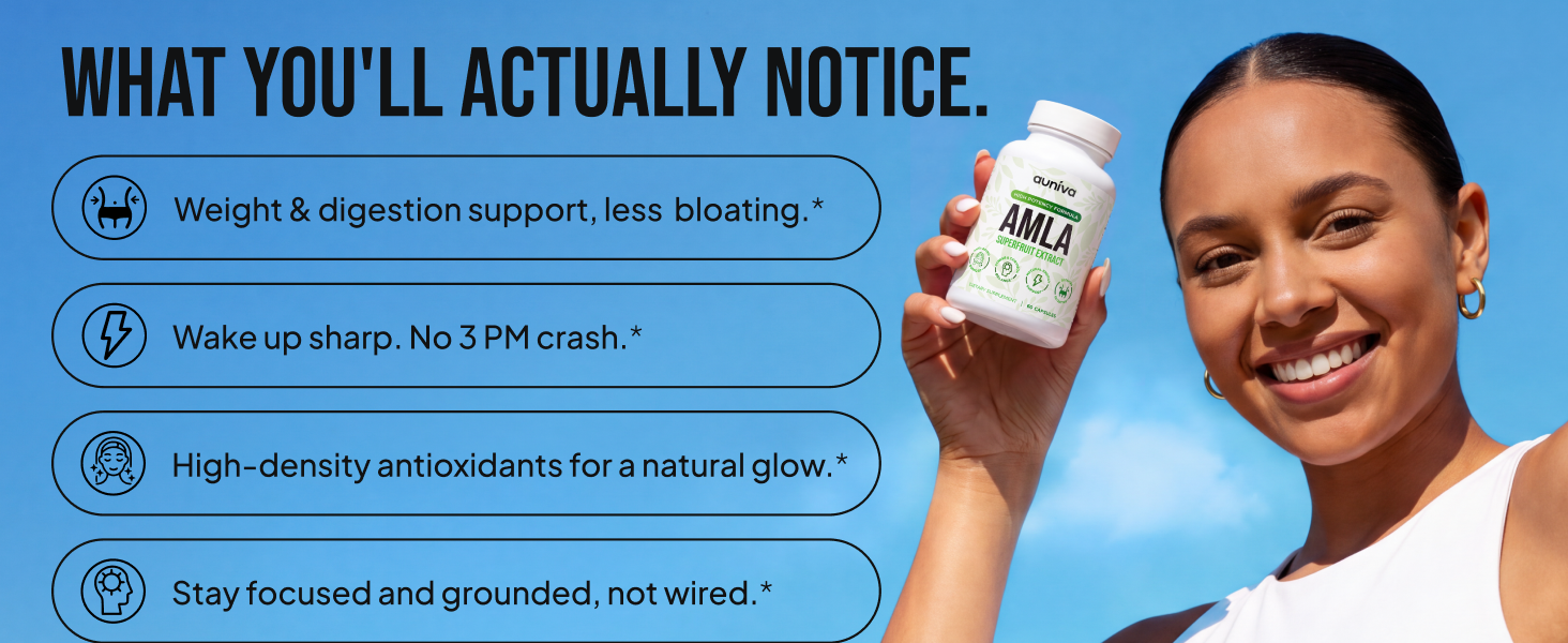 Amla Capsules 1000mg – Indian Gooseberry Amla Fruit Supplement – Amla Powder for Antioxidant, Energy & Digestive Support – Ayurvedic Wellness Formula – 60 Capsules