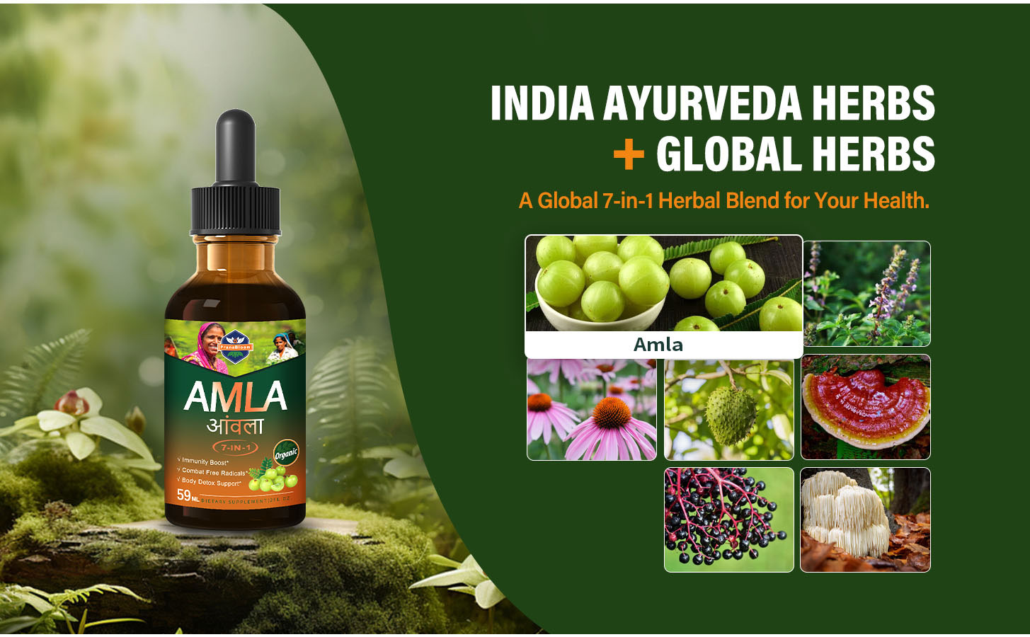 Amla Indian Gooseberry Liquid Extract Drops for Immune Support