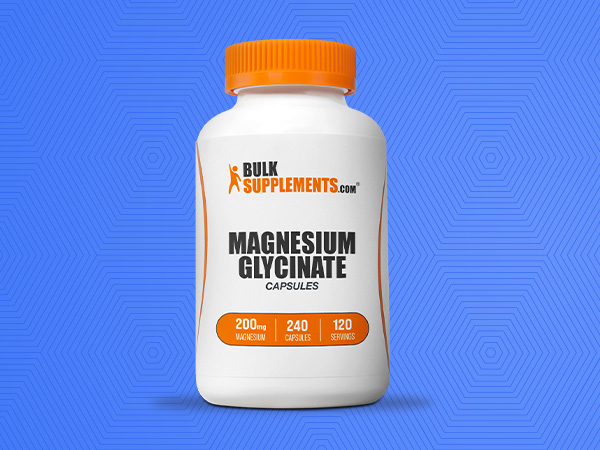 BulkSupplements.com Magnesium Glycinate Capsules - Magnesium Supplement, Magnesium Glycinate 200mg - Gluten Free, 2 Capsules per Serving, 240 Count (Pack of 1)