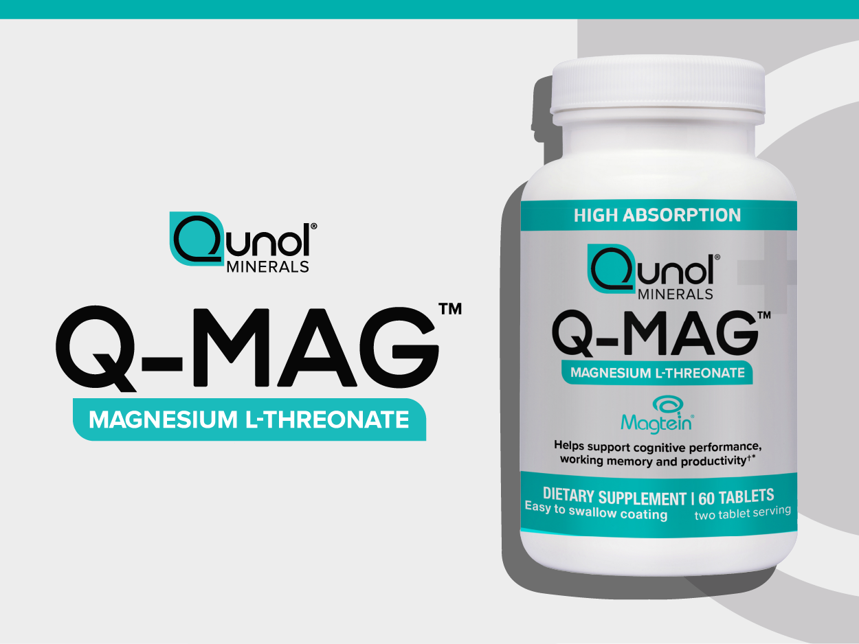 Qunol Magnesium L-Threonate Tablet, 2000mg of Magtein, Vegetarian, 60ct