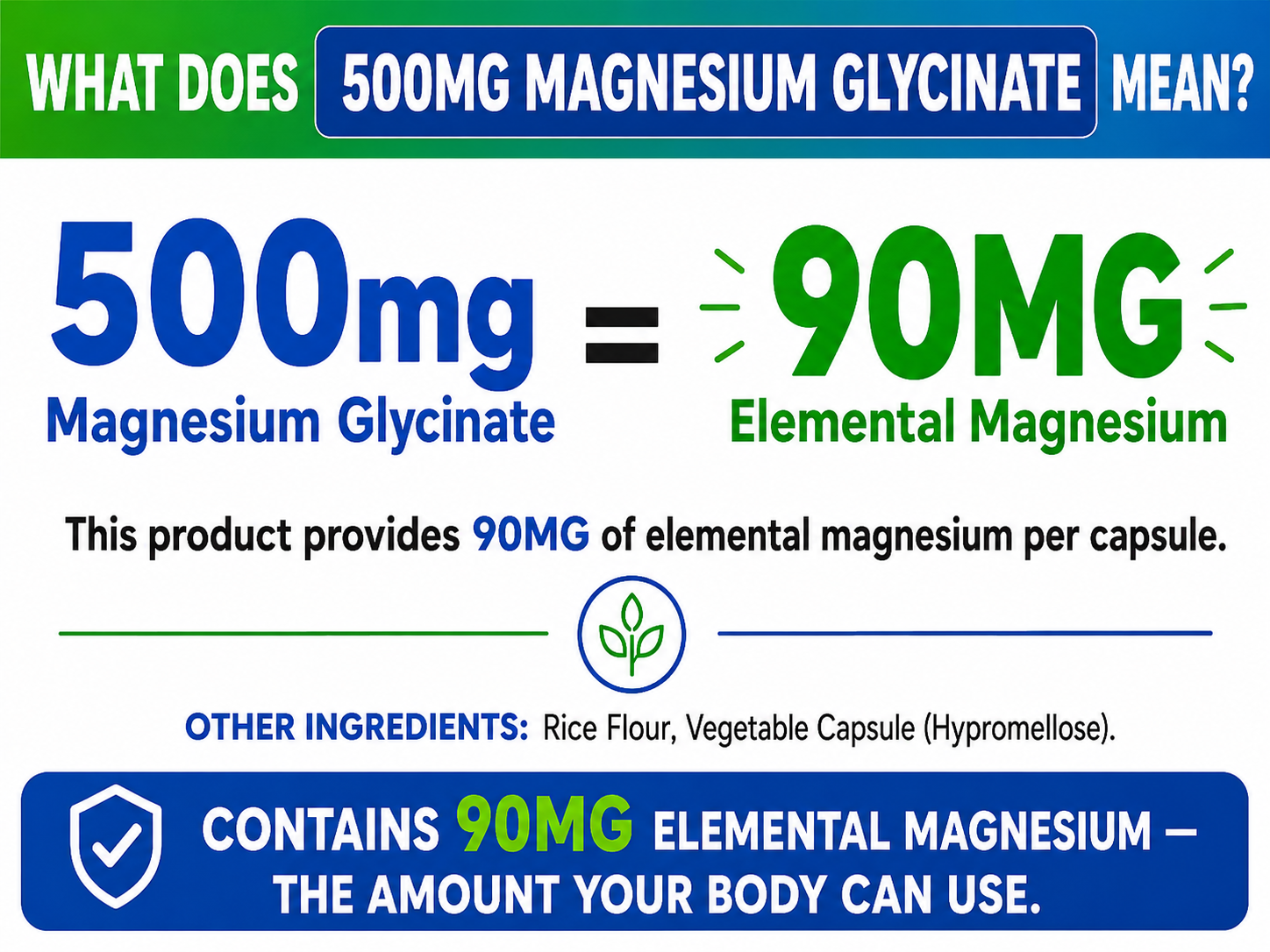 Magnesium Glycinate 500mg per Capsule – 240 Capsules – High Absorption Magnesium Supplement for Relaxation, Calmness & Muscle Support – Gentle on Stomach – Made in USA