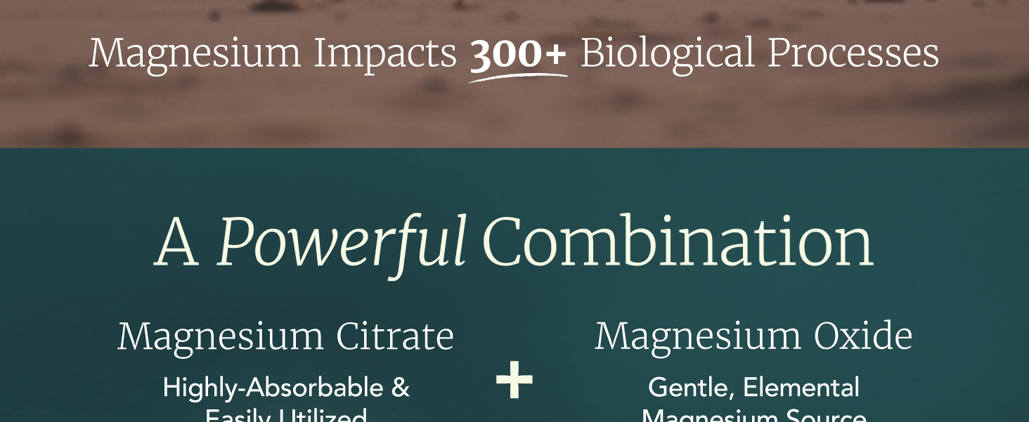 Magnesium Citrate Complex 500 MG, Constipation, Calm & Relaxation Support