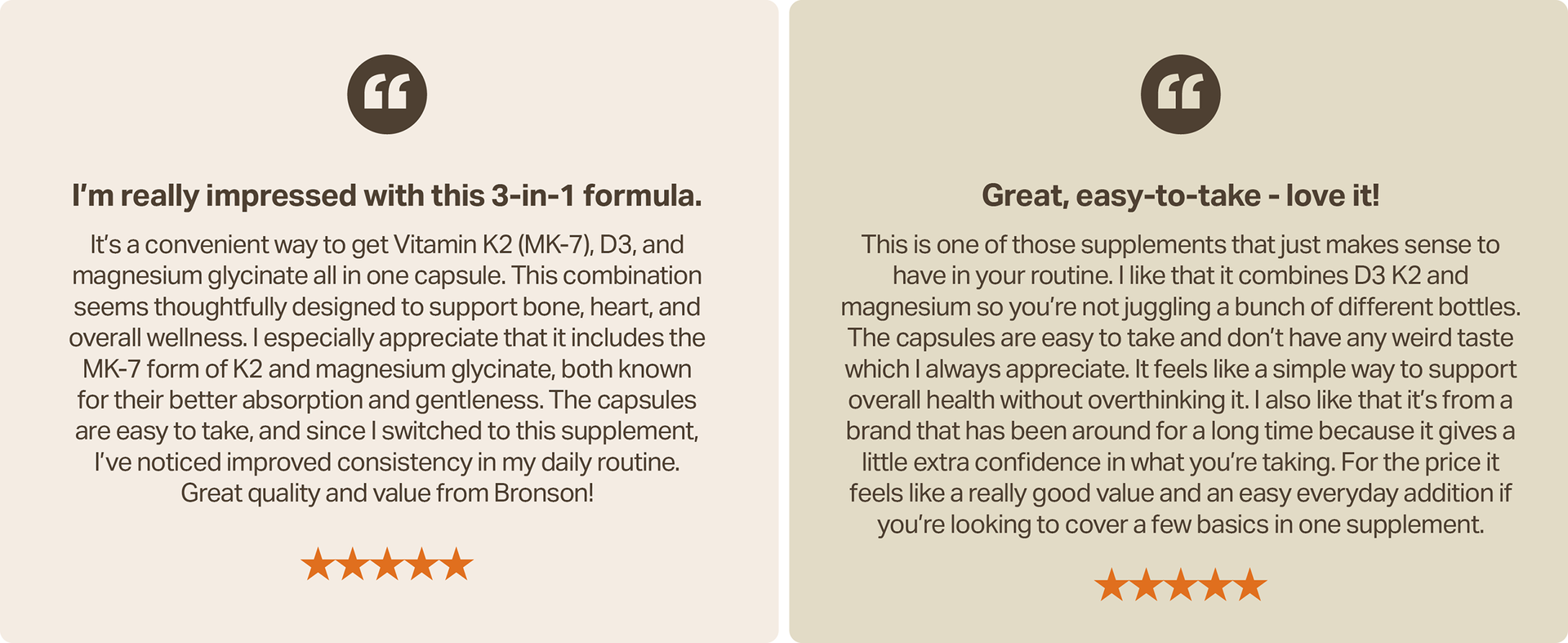 Bronson Vitamin K2+D3 Magnesium Glycinate Supplement, 60 Capsules