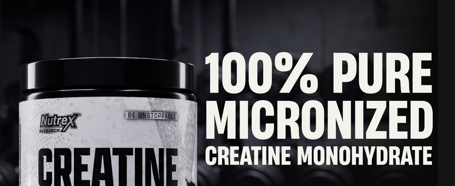 Nutrex Research Creatine Monohydrate Powder 60 Servings | Unflavored 5G Micronized Creatine Powder | Gluten Free