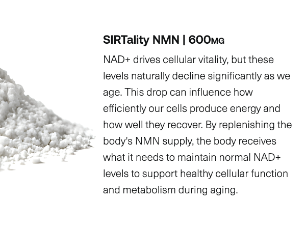 Transparent Labs NMN Supplement for NAD+ Levels - NAD Supplement with 600 mg Nicotinamide Mononucleotide to Support Healthy Aging, Cellular Energy Production, & Metabolic Balance - 30 Count