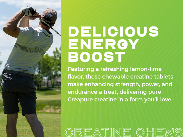 Muscle Feast Creapure Creatine Monohydrate Chewables, Lemon Lime, 360 Tabs