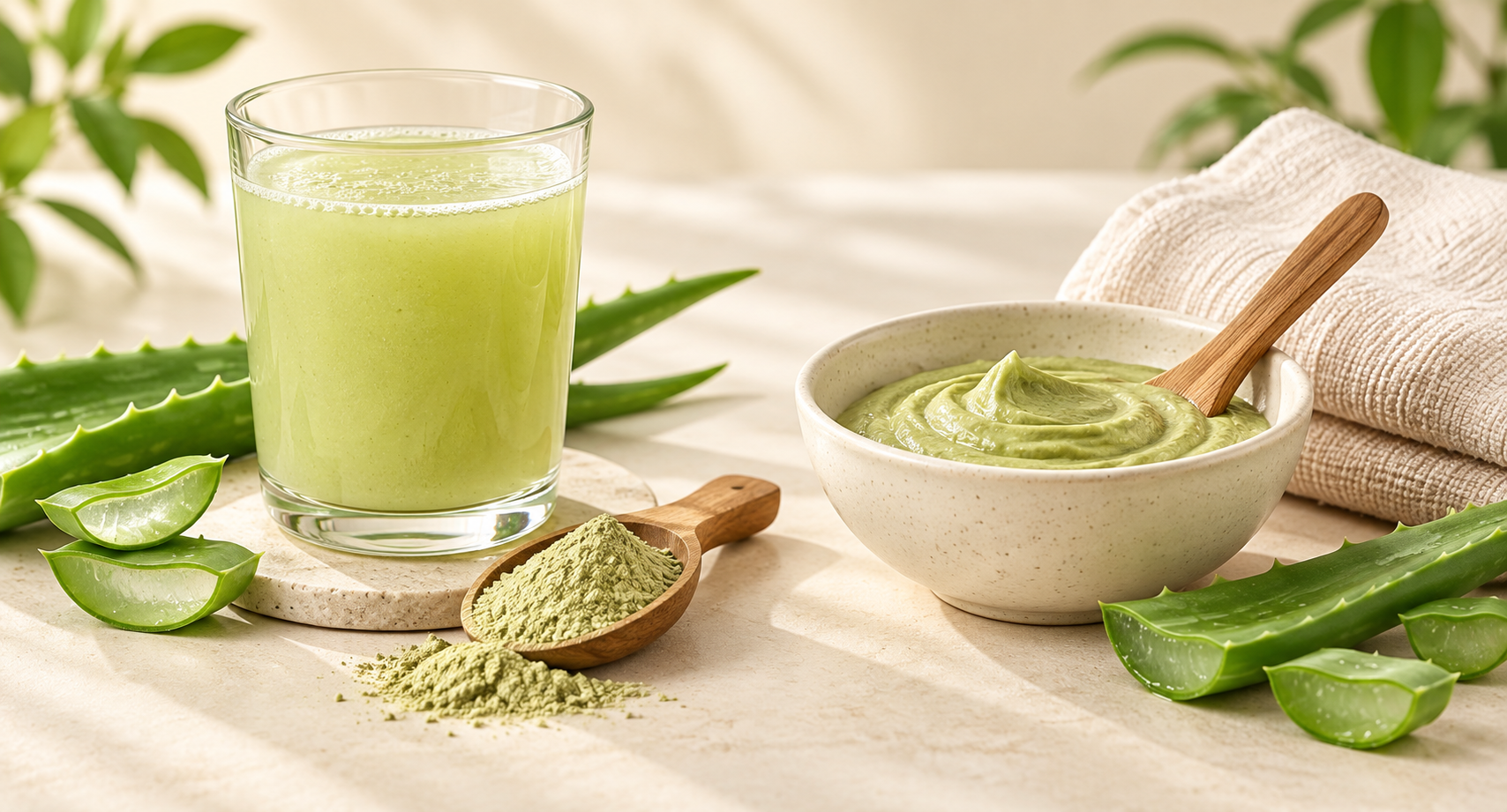 Aloe Vera Powder for Hair & Skin Care | Natural Aloevera Powder for Face Pack, Hair Mask and Scalp Care | Fine Herbal Powder for DIY Beauty Routine | 200 g