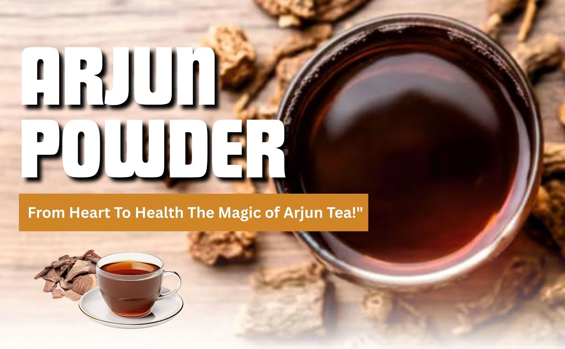 Brijbooti Arjun Ki Chaal Powder 500 Gr - Arjun Chal Tea - Organic Terminalia Arjuna Powder - Support Heart Health | FSSAI, GMP, ISO Certified