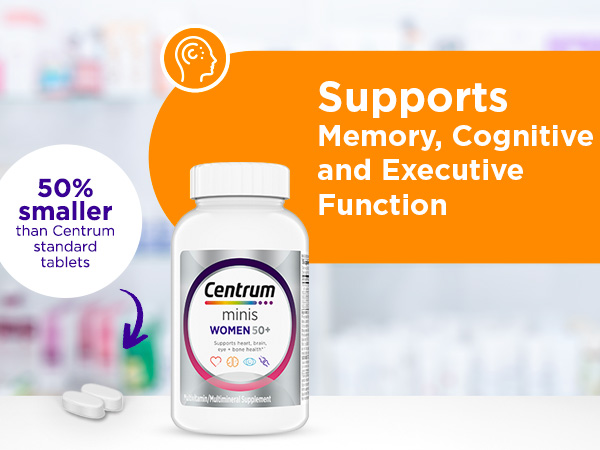 Centrum Minis Silver Women's Multivitamin, Women 50 and Over, 280 Tablets