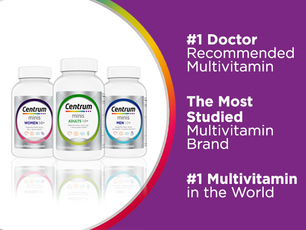 Centrum Minis Silver Women's Multivitamin, Women 50 and Over, 280 Tablets