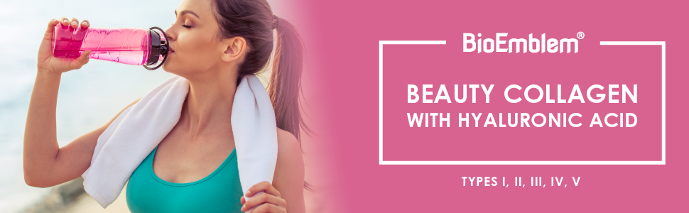 BioEmblem Beauty Collagen Multi Collagen Complex, 30 Servings