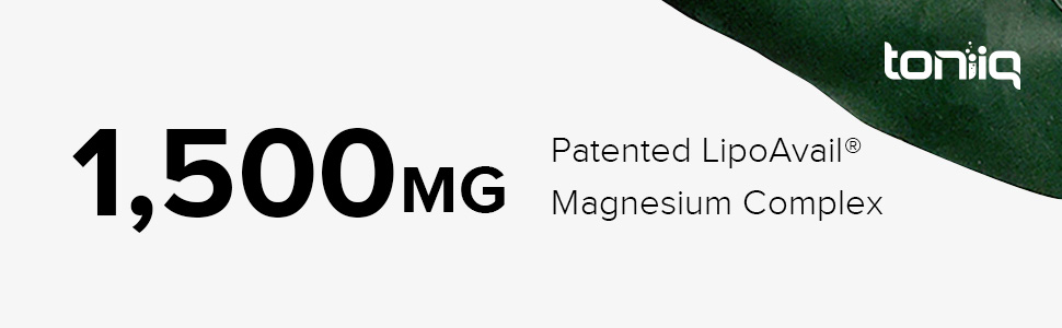 Ultra Bioavailable 1500mg 10-in-1 Liposomal Magnesium Glycinate Complex