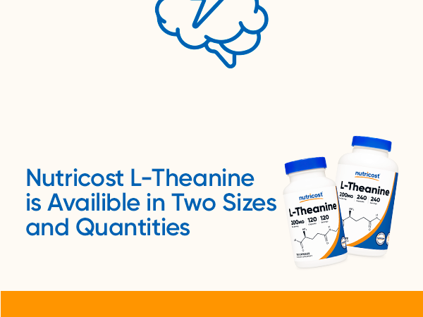 Nutricost L-Theanine 200mg, 240 Capsules - Double Strength