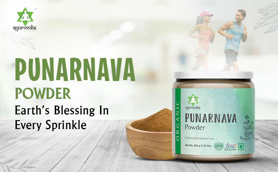 Organic Punarnava Powder 200g | Boerhavia diffusa Root Powder | Supports Kidney & Urinary Wellness, Detox & Daily Health | Non-GMO, Vegan | No Additives | Jaivik Bharat & USDA Certified