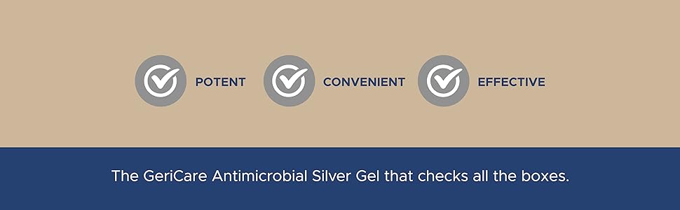 Antimicrobial Silver Gel by GeriCare| Wound Care Cream for Cuts Scrapes Minor Burns| Natural Topical Skin Healing Ointment| 55PPM Colloidal Silver Gel |Long-Lasting Protection|1.5oz | Pack of 2