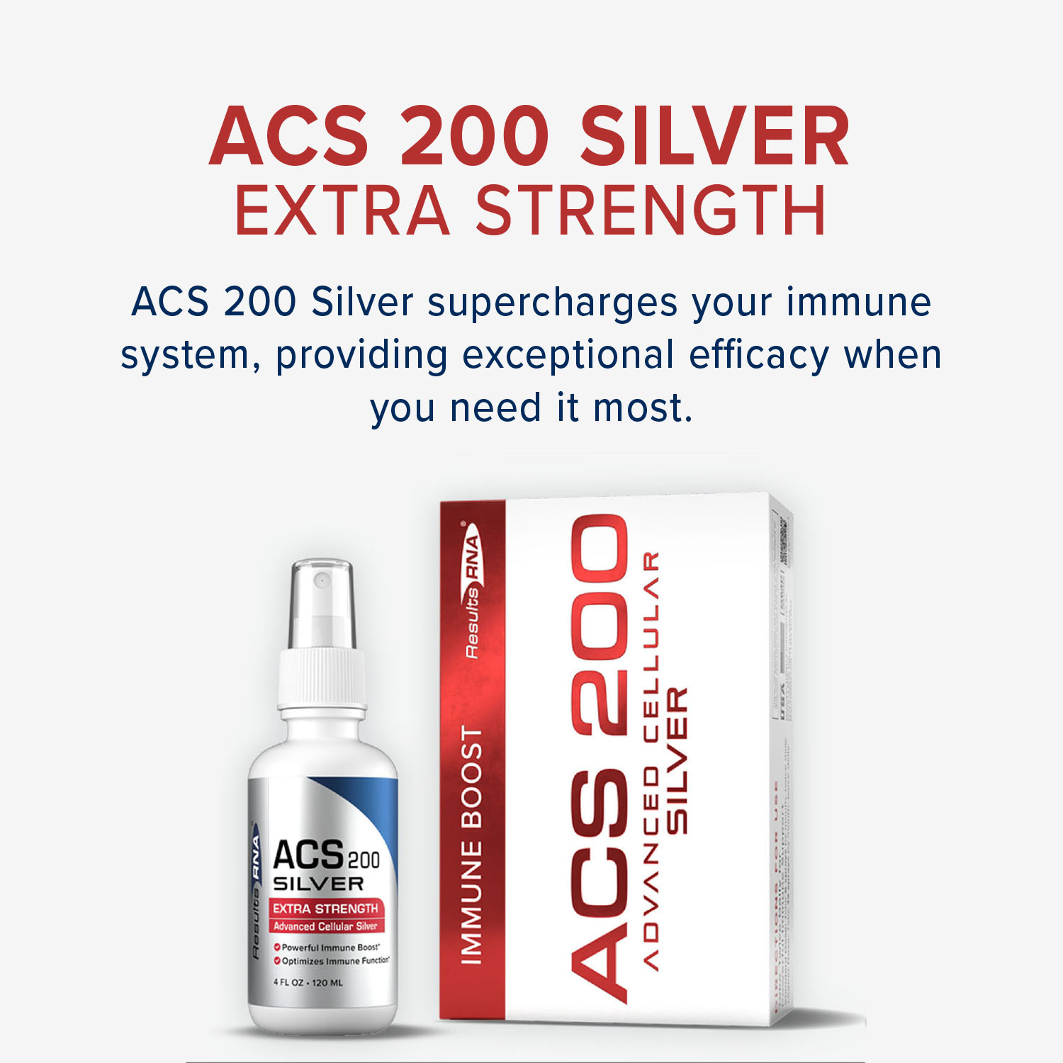 Results RNA ACS 200 Silver Extra Strength Immune System Support – 4 oz, 60-Day Supply – Advanced Cellular Colloidal Silver Supercharges Your Immune System