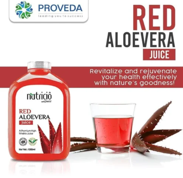 Elegant Nutricio Premium Red Aloe Vera with Honey & Ashwagandha | Nutrient-Rich