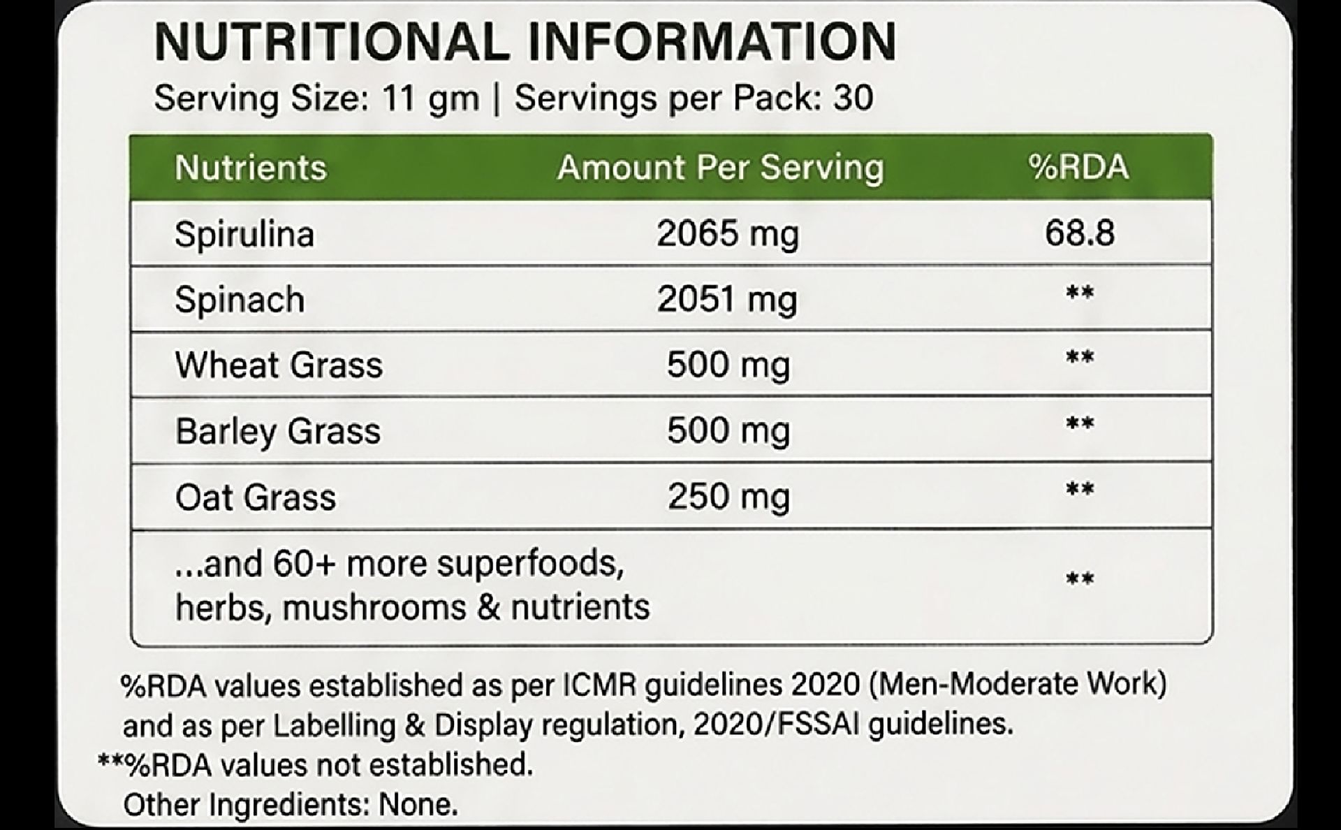 Superfood Blend Powder | 50+ Superfoods, Greens, Mushrooms, Antioxidants & Plant Protein | Daily Greens Supplement for Immunity, Gut Health, Energy & Detox | 30 Sachets | Sugar Free